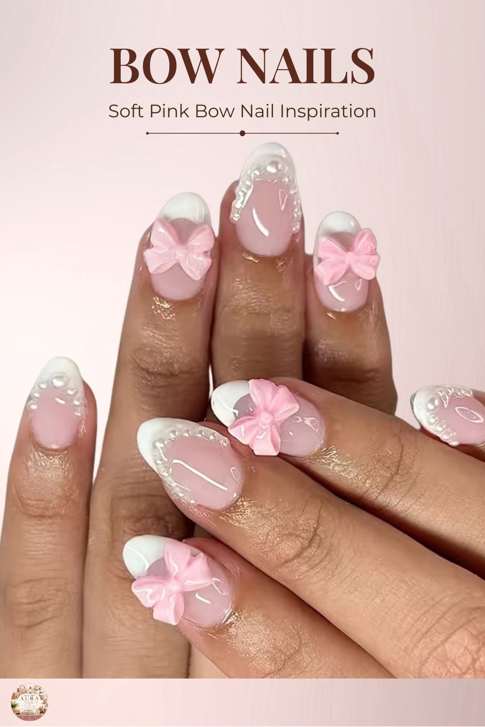 Pearl and floral bow pairing