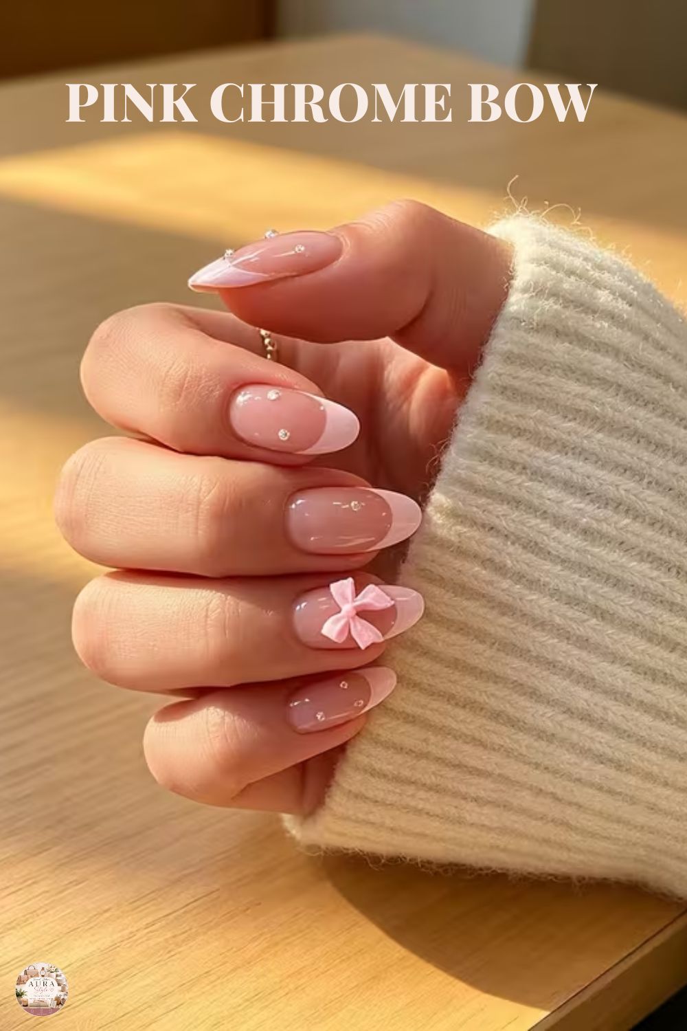 Pink chrome and gold